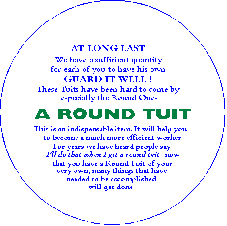 A Round Tuit