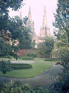 The Cathedral from the Memorial 
Gardens