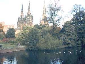 The Cathedral from
Minster Pool